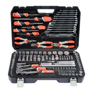 Buy Yato 129 Pcs 1/4, 3/8 & 1/2 Inch Sq. Drive Socket Set, YT