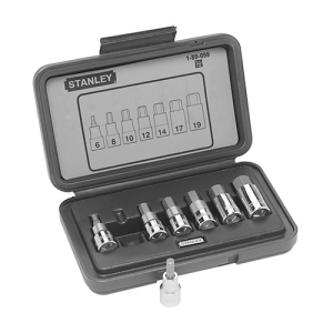 Buy Stanley 7 Pcs 1/2 Inch Sq. Drive Hex Bit Metric Socket Set, 1