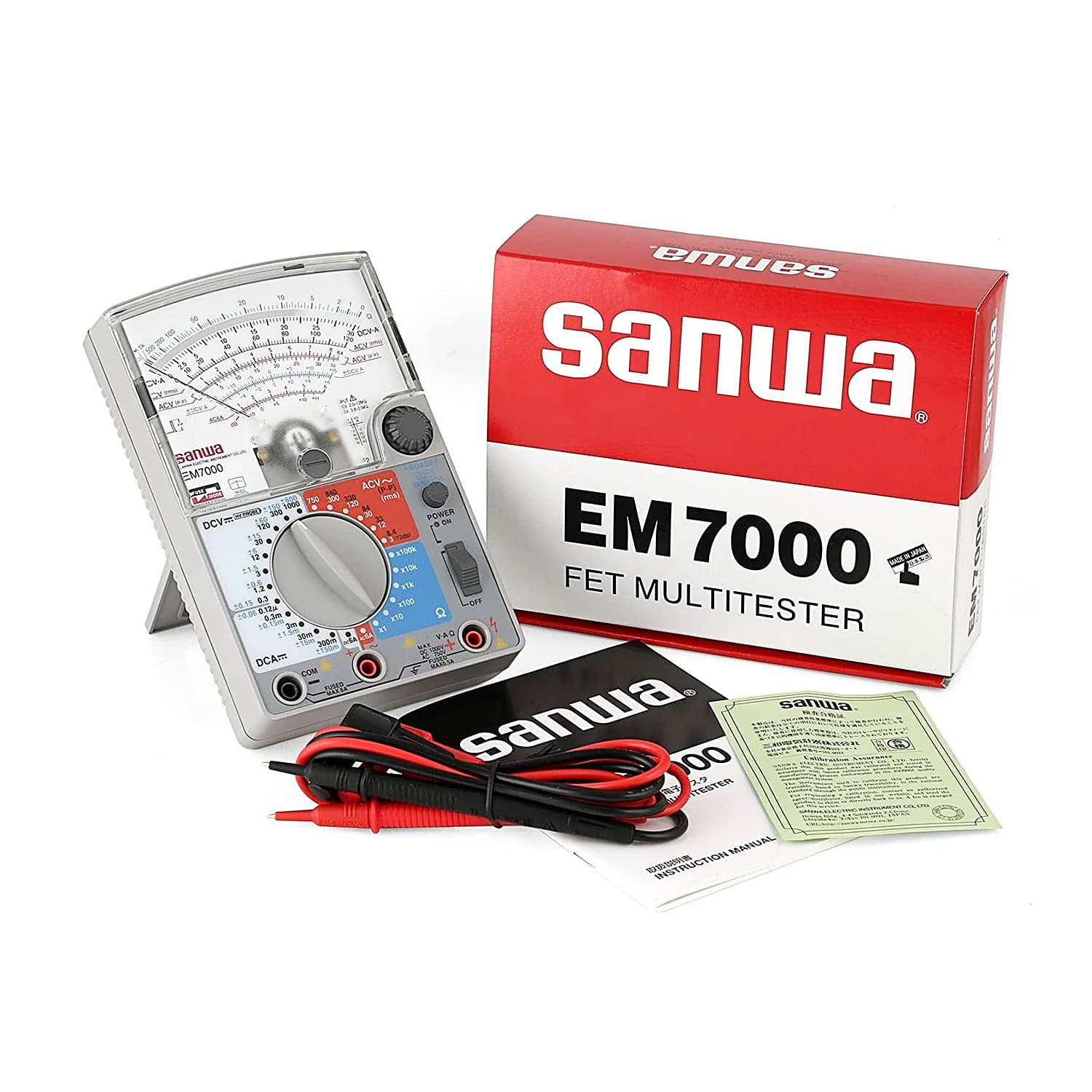 Sanwa EM7000 Analog Multimeter - High Sensitivity FET For Measurement Of Lower Capacitance