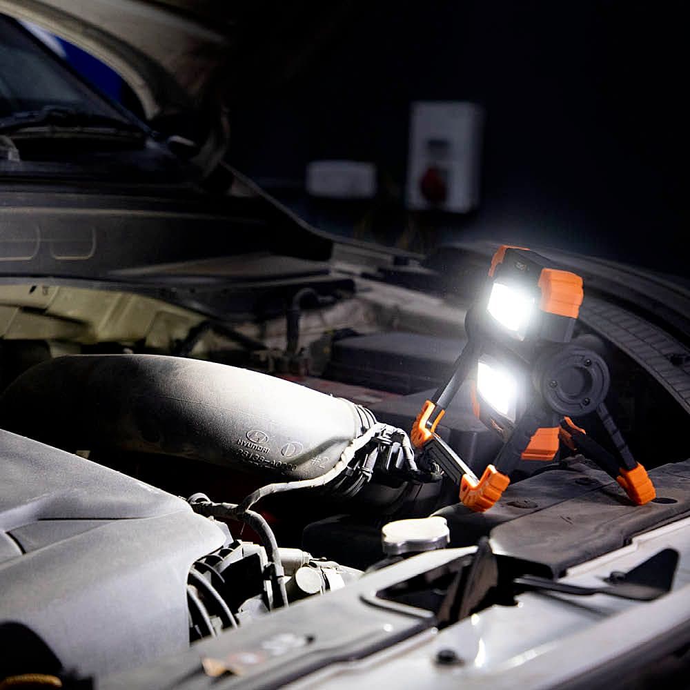 Buy Groz 1000 Lumens Twin Head Folding Worklight, LED/385 Online