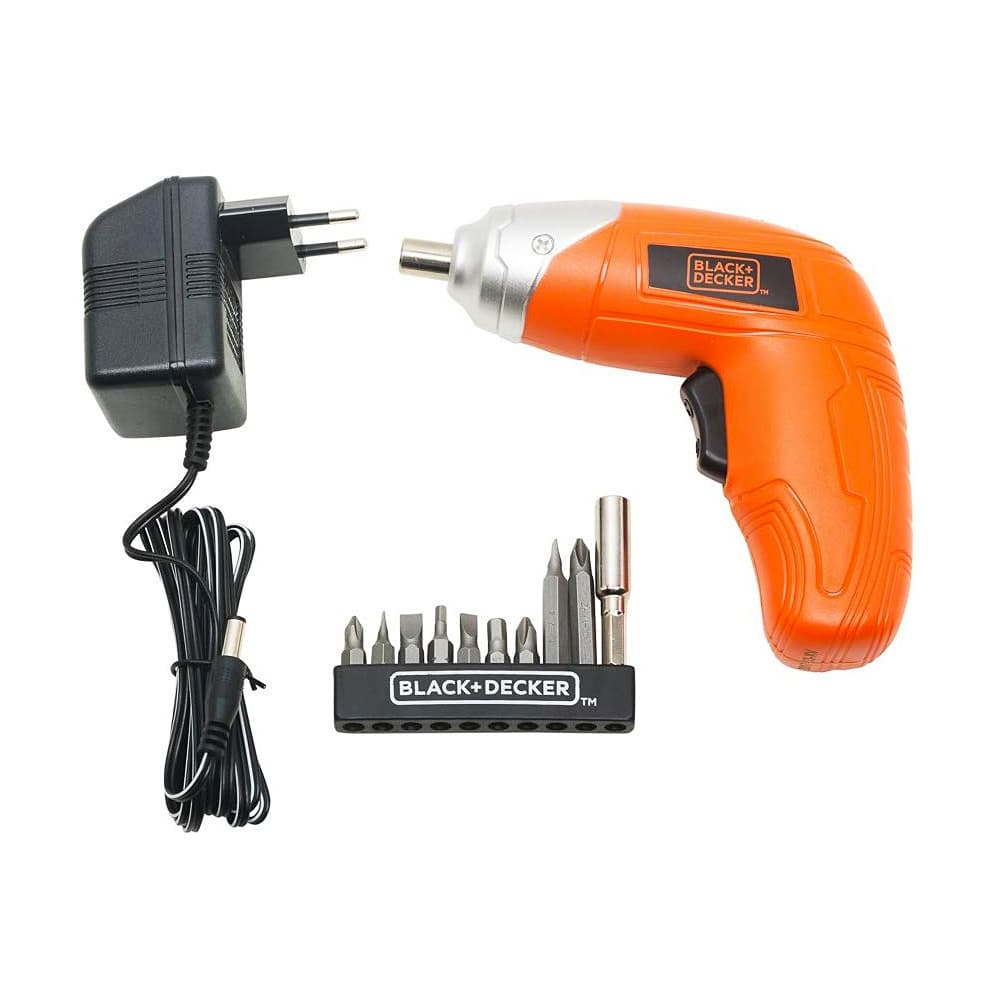 Buy Black+Decker Cordless Ni-Cd Screwdriver With 10 Pcs Bit