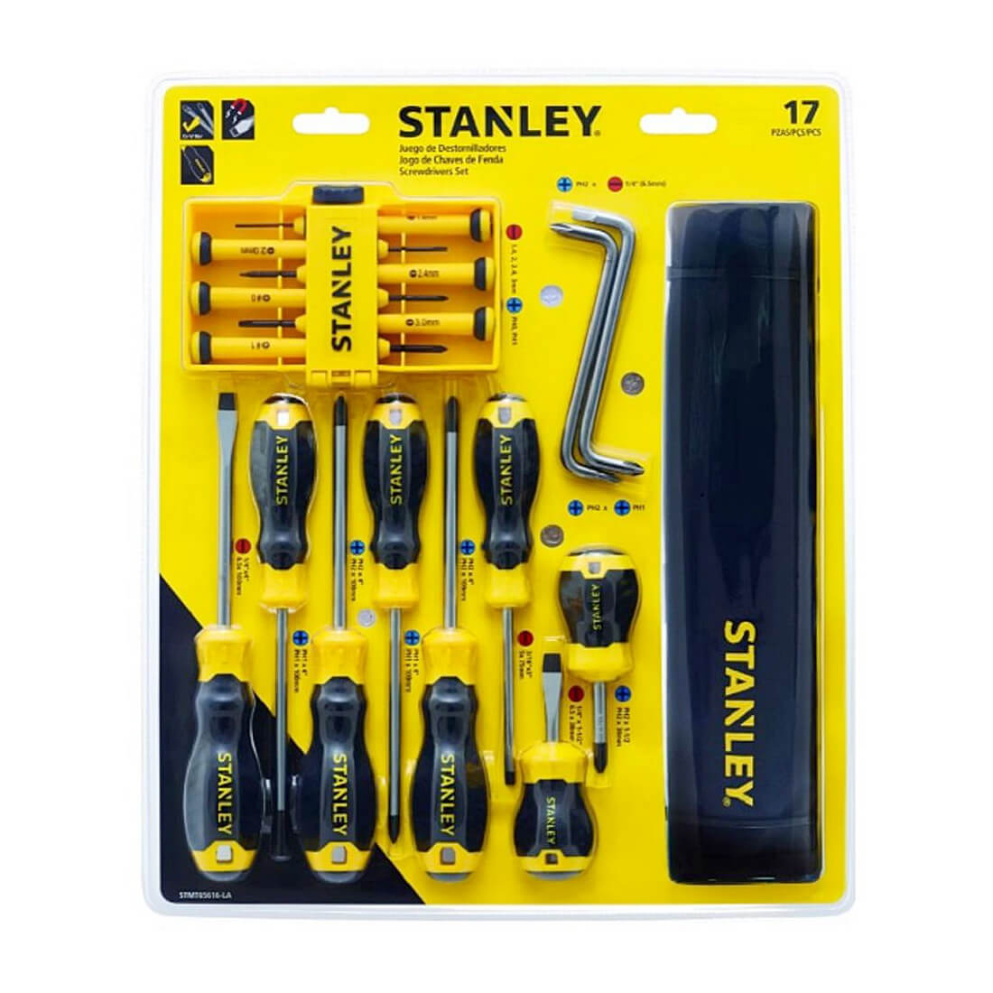 Buy Stanley 17 Pcs Combination Screwdriver Set With Bonus Nylon