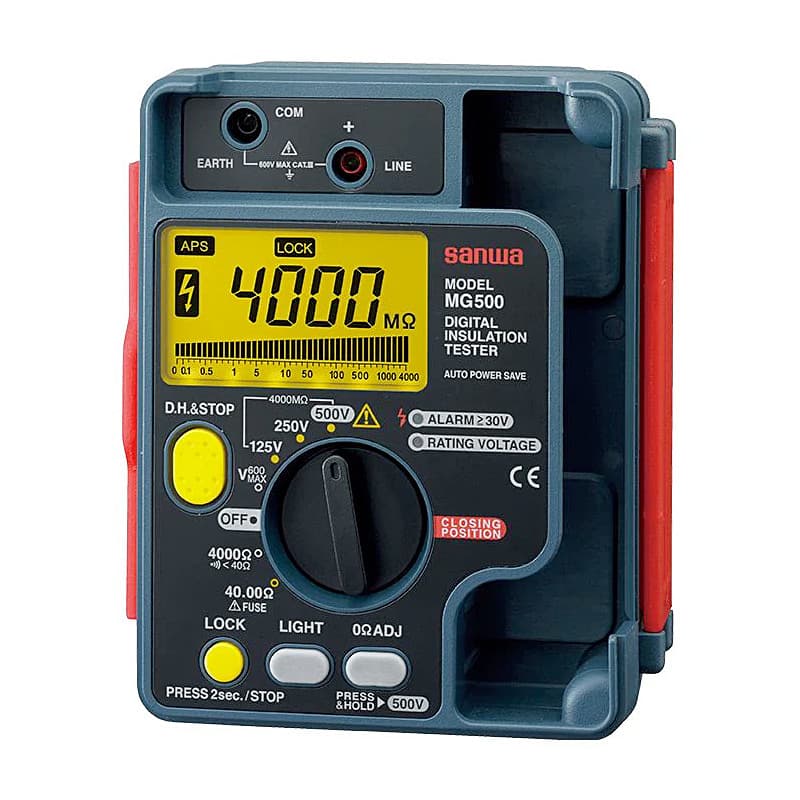 Buy Sanwa 500V / 4000 MOhms Range Digital Insulation Tester, MG500