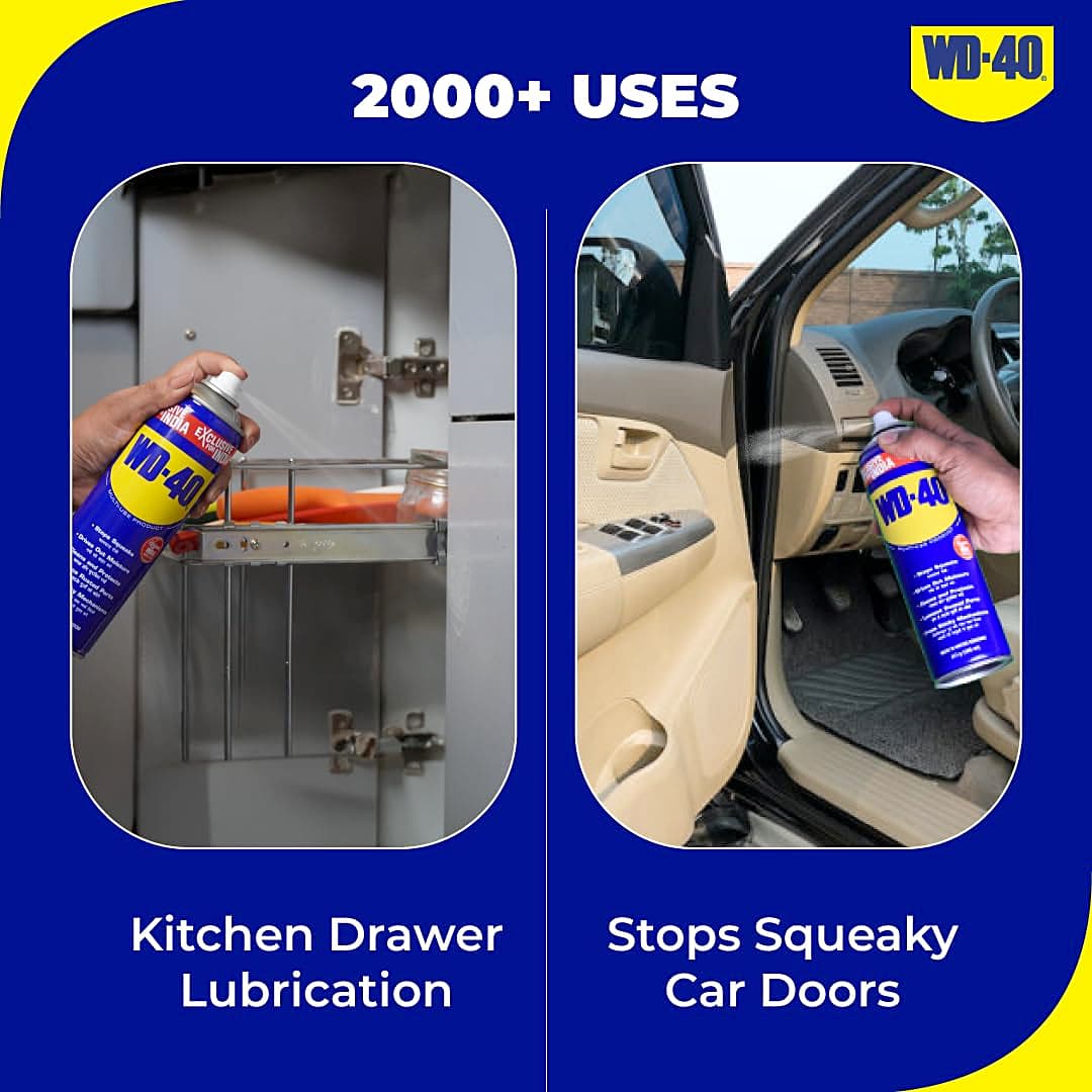 WD-40 500 ml Multipurpose Rust Removal Spray with Smart Straw (Pack of  Pcs)