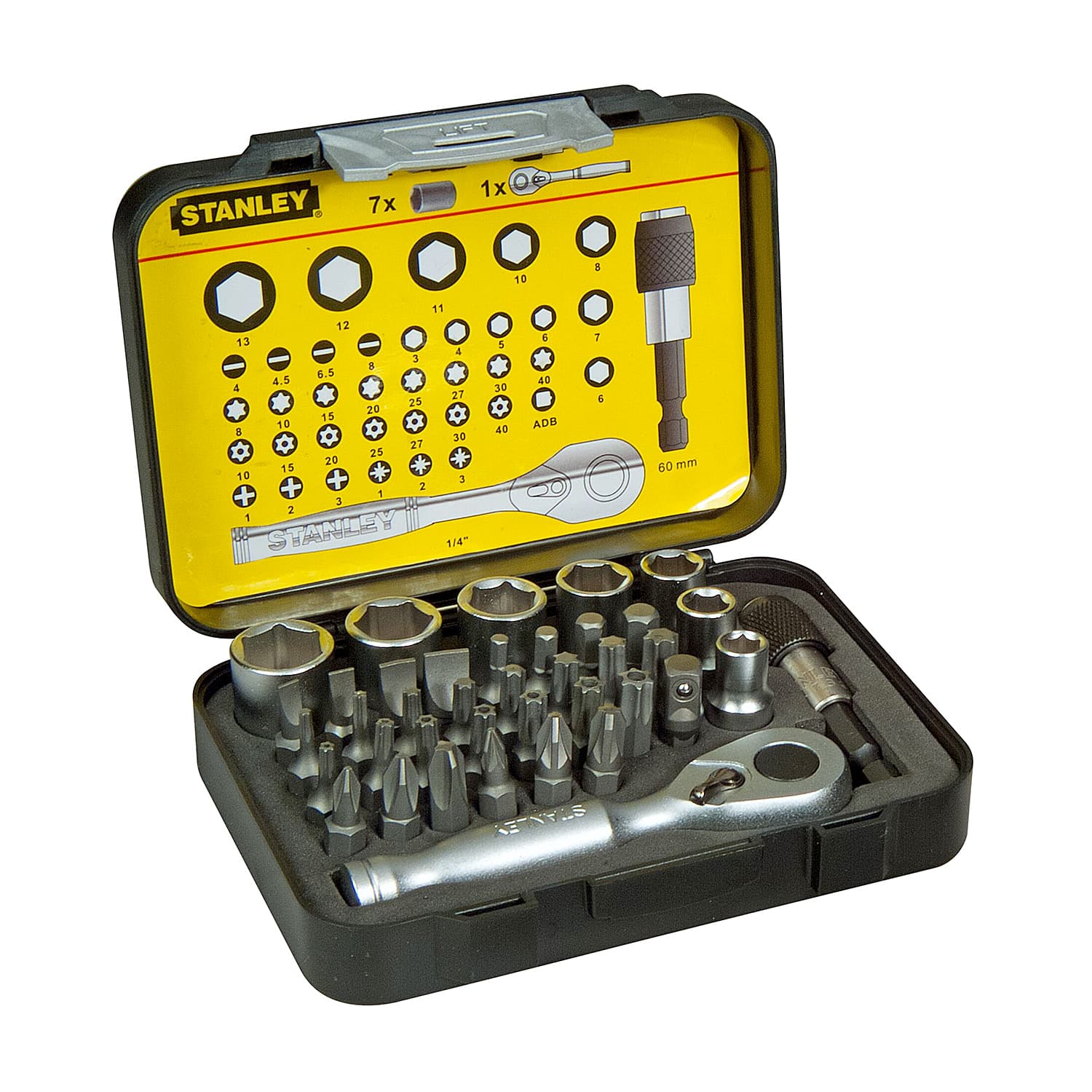 SBD Endure セット Buy Stanley 39 Pcs 1/4 Inch Sq. Drive Socket Set, 1-13-906 Online