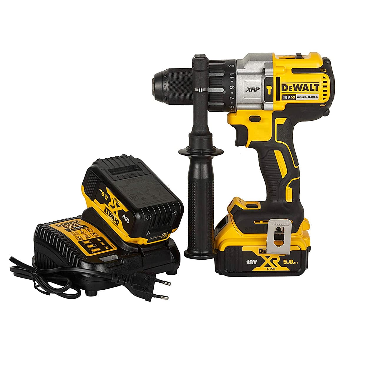 Dewalt 18V 13mm XR Li-ion Premium Cordless Hammer Drill Machine Driver  with Brushless Motor with Battery Included, DCD996P2-QW