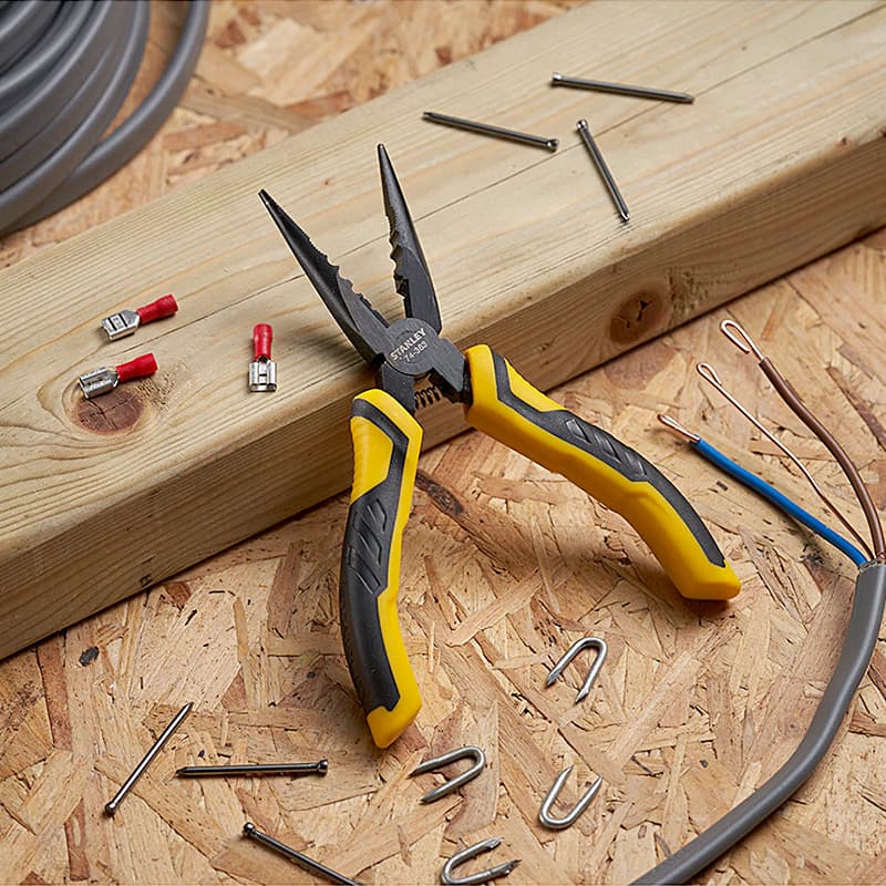 Buy Stanley 6 inch / 150 mm Dynagrip Long Nose Pliers, STHT0-74363