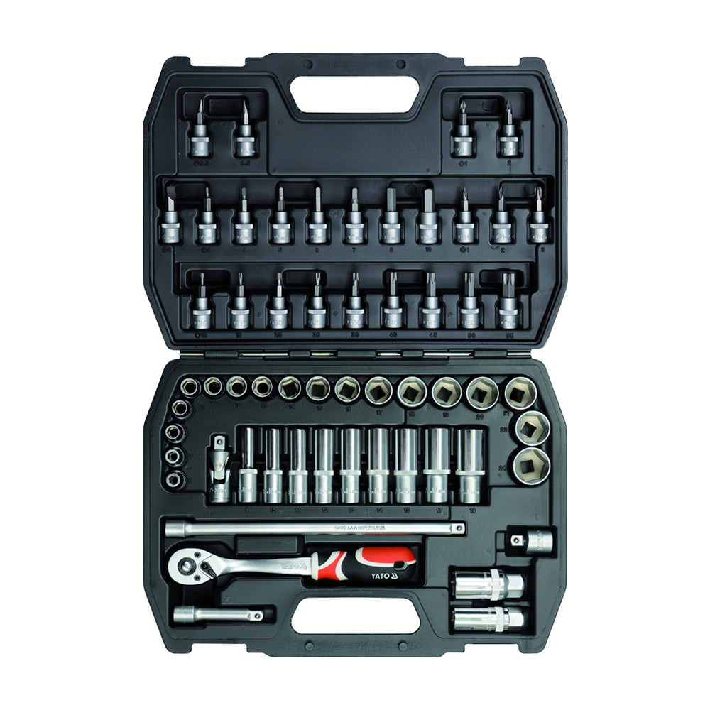 Buy Yato 58 Pcs 3/8 Inch Sq. Drive Socket Set, YT-3857 Online in