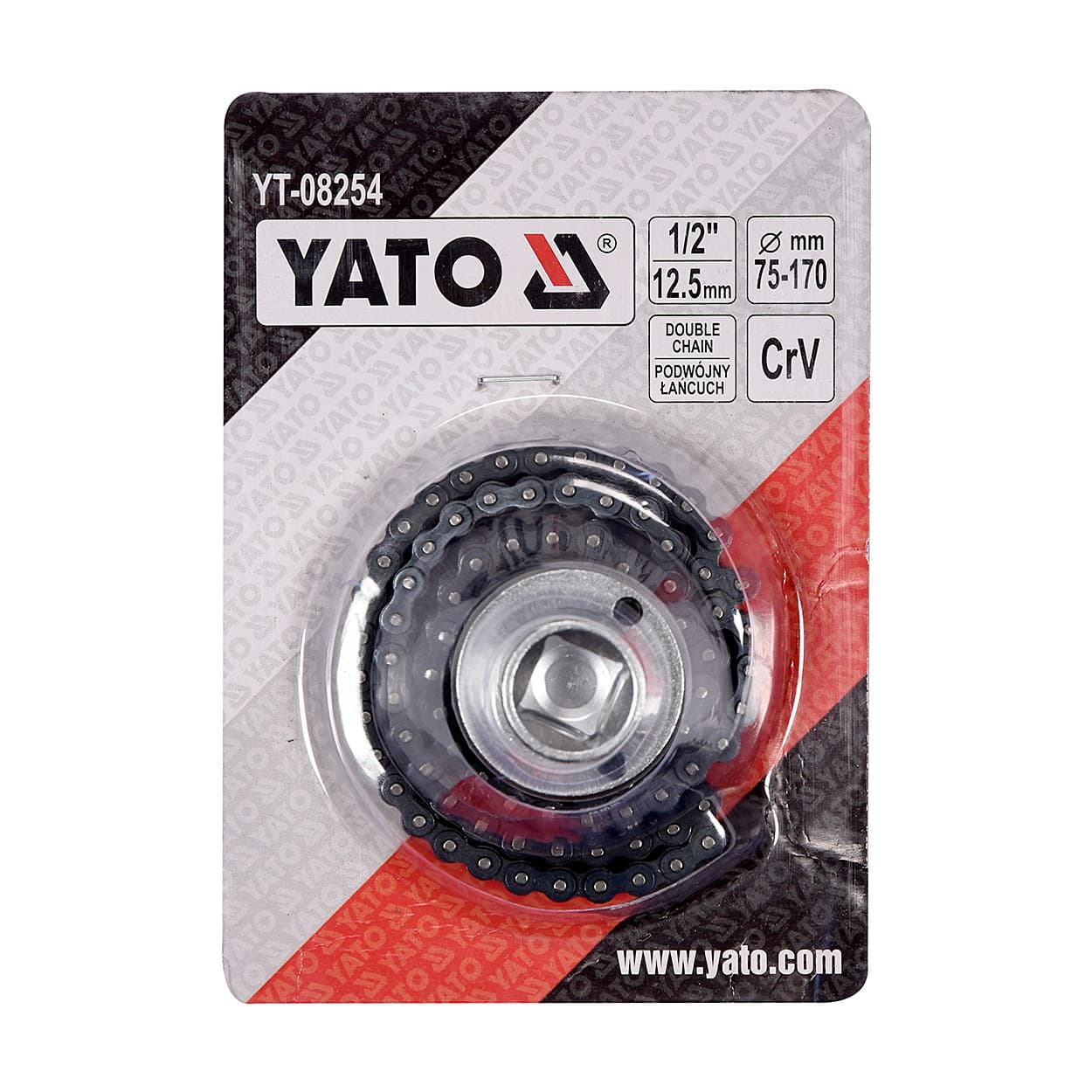 Buy Yato 75 - 170 mm Oil Filter Wrench With Thin Double Chain (1/2