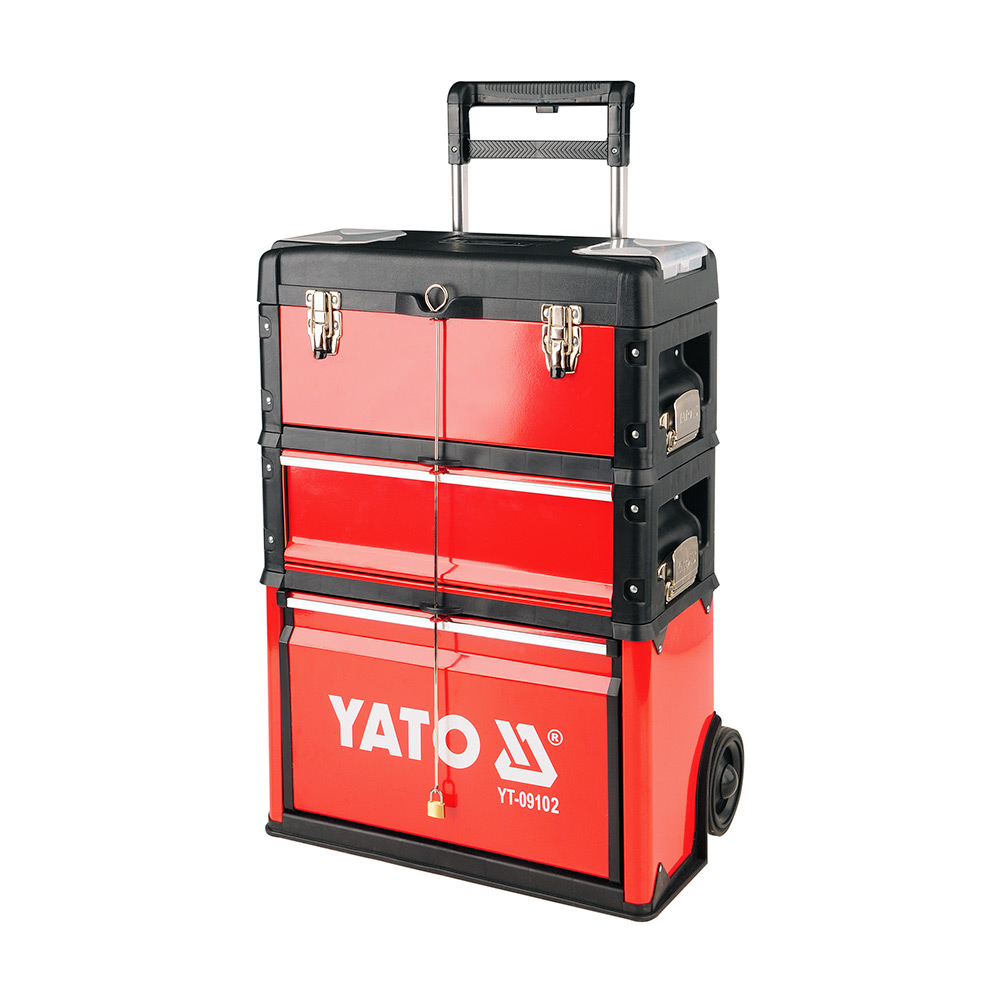 Buy Yato 520 x 320 x 720 mm Trolley Tool Box Madeup of 3 Parts, YT