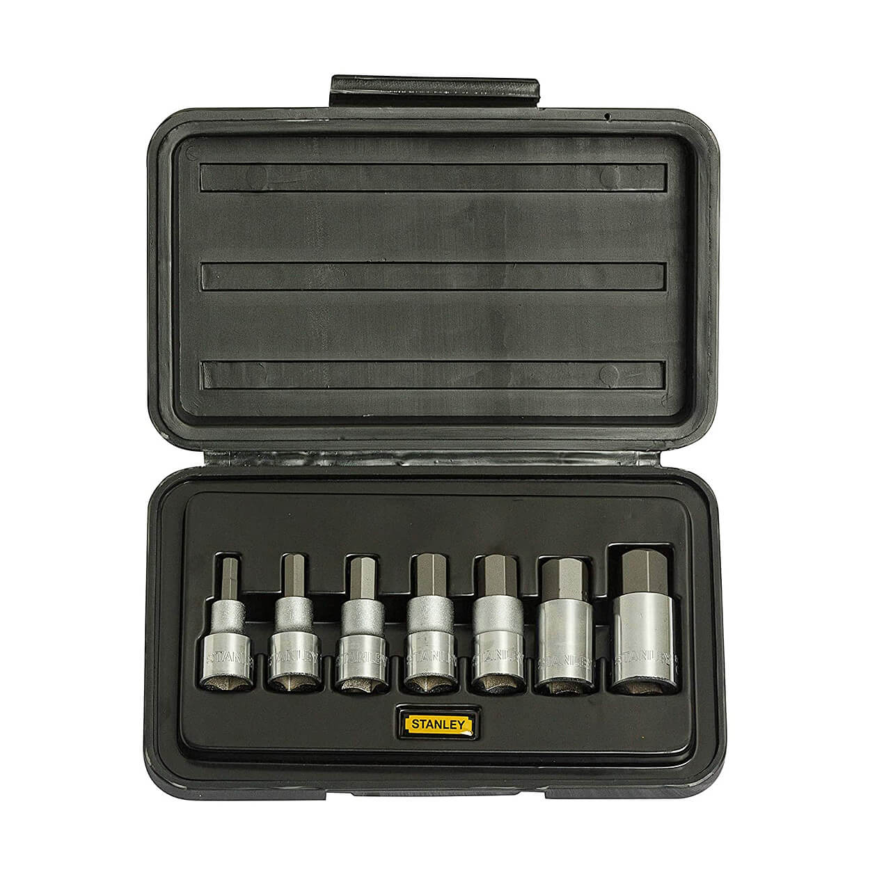 Buy Stanley 7 Pcs 1/2 Inch Sq. Drive Hex Bit Metric Socket Set, 1