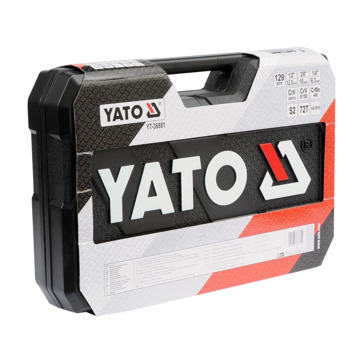 Buy Yato 129 Pcs 1/4, 3/8 & 1/2 Inch Sq. Drive Socket Set, YT