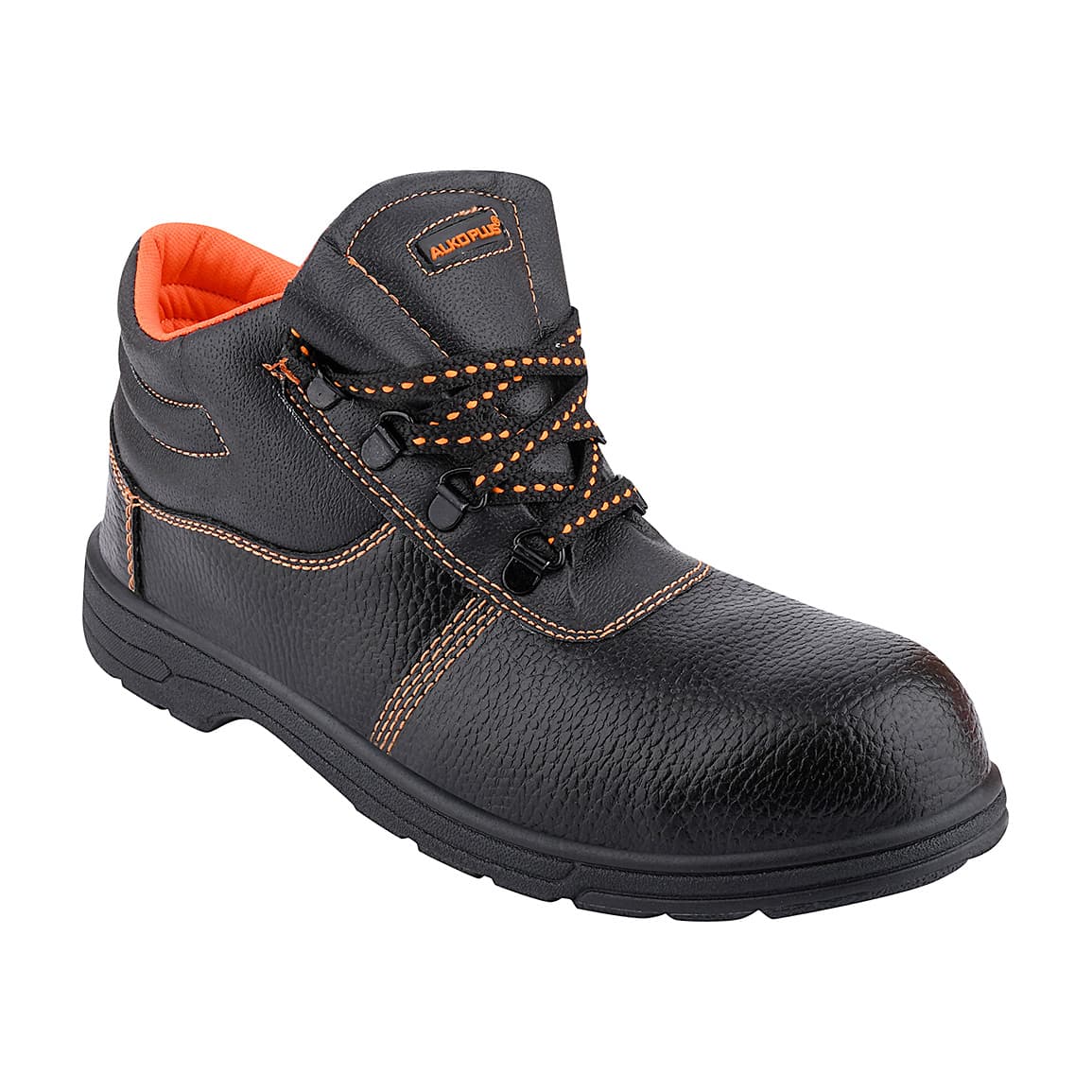 Buy Alko Plus High Ankle Synthetic Leather Safety Shoe with Single