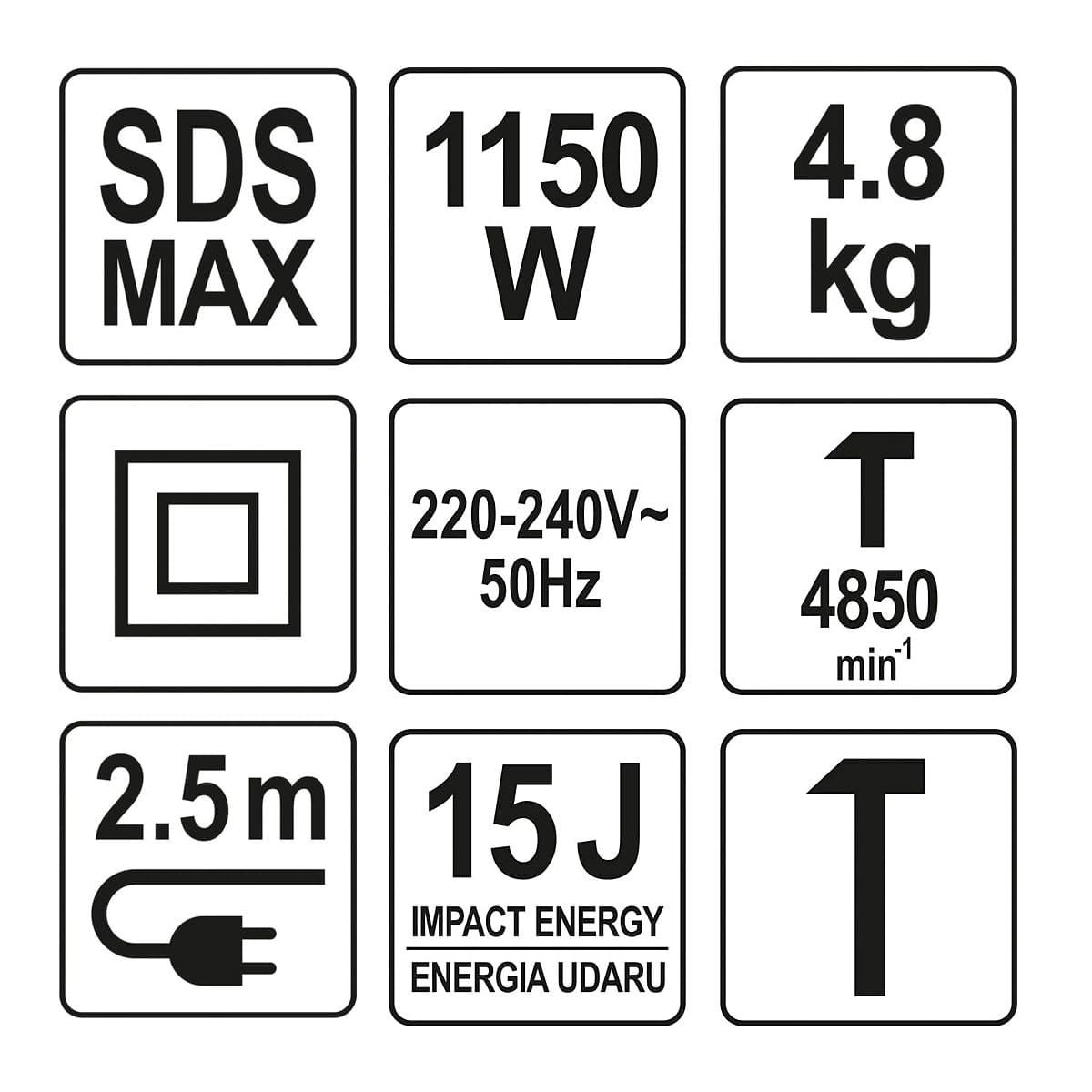Buy Yato 15J / 1150W Demolition Hammer (SDS MAX) , YT-82133 Online