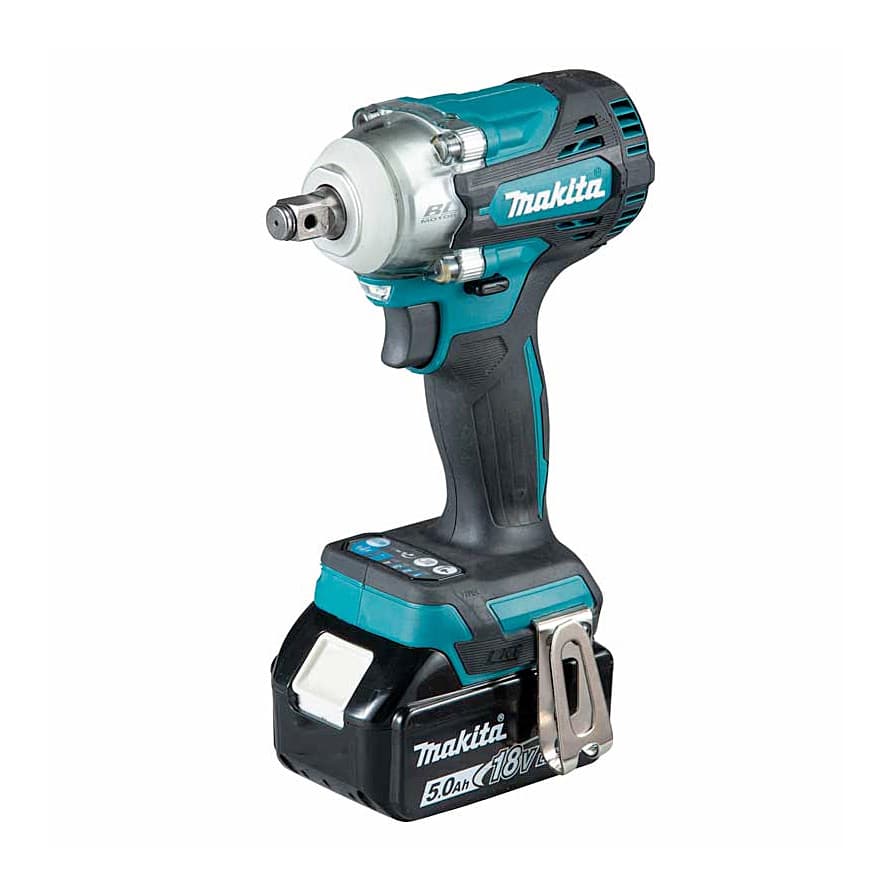 Makita 18V LXT BL 330 Nm Cordless Impact Wrench with Rapid Charger Pcs  Batteries, DTW300FJX5