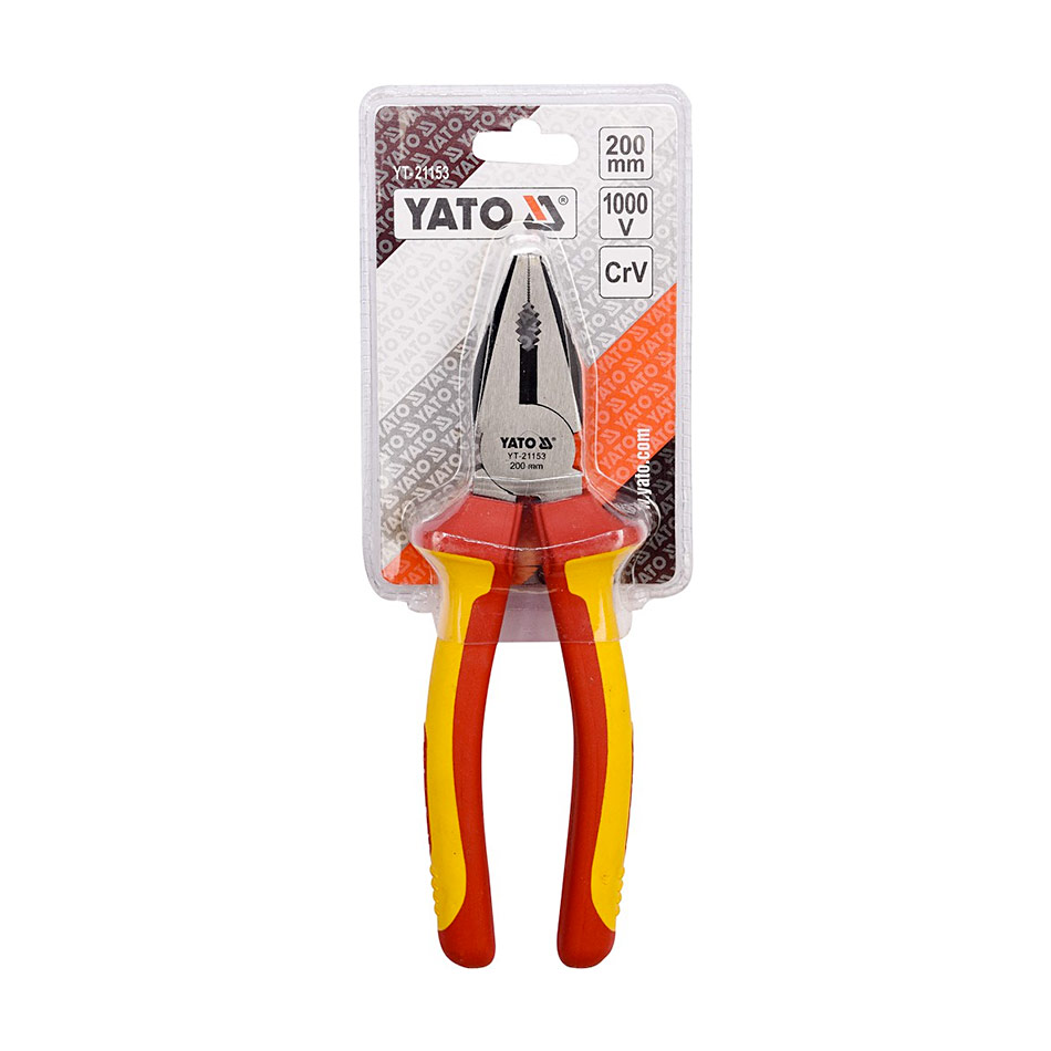 Buy Yato 8 inch / 200 mm Insulated Combination Pliers (VDE), YT