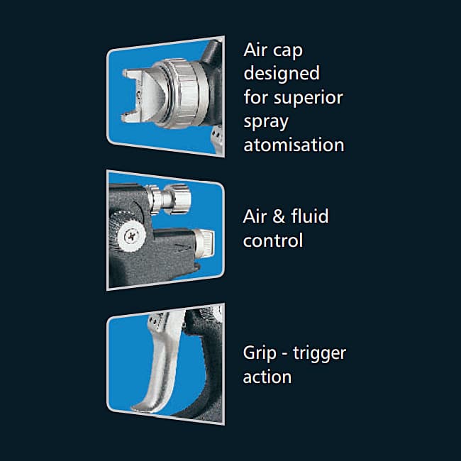 Buy Pilot 0.57 Ltr High Performance Spray Gun with Plastic Cup, HP