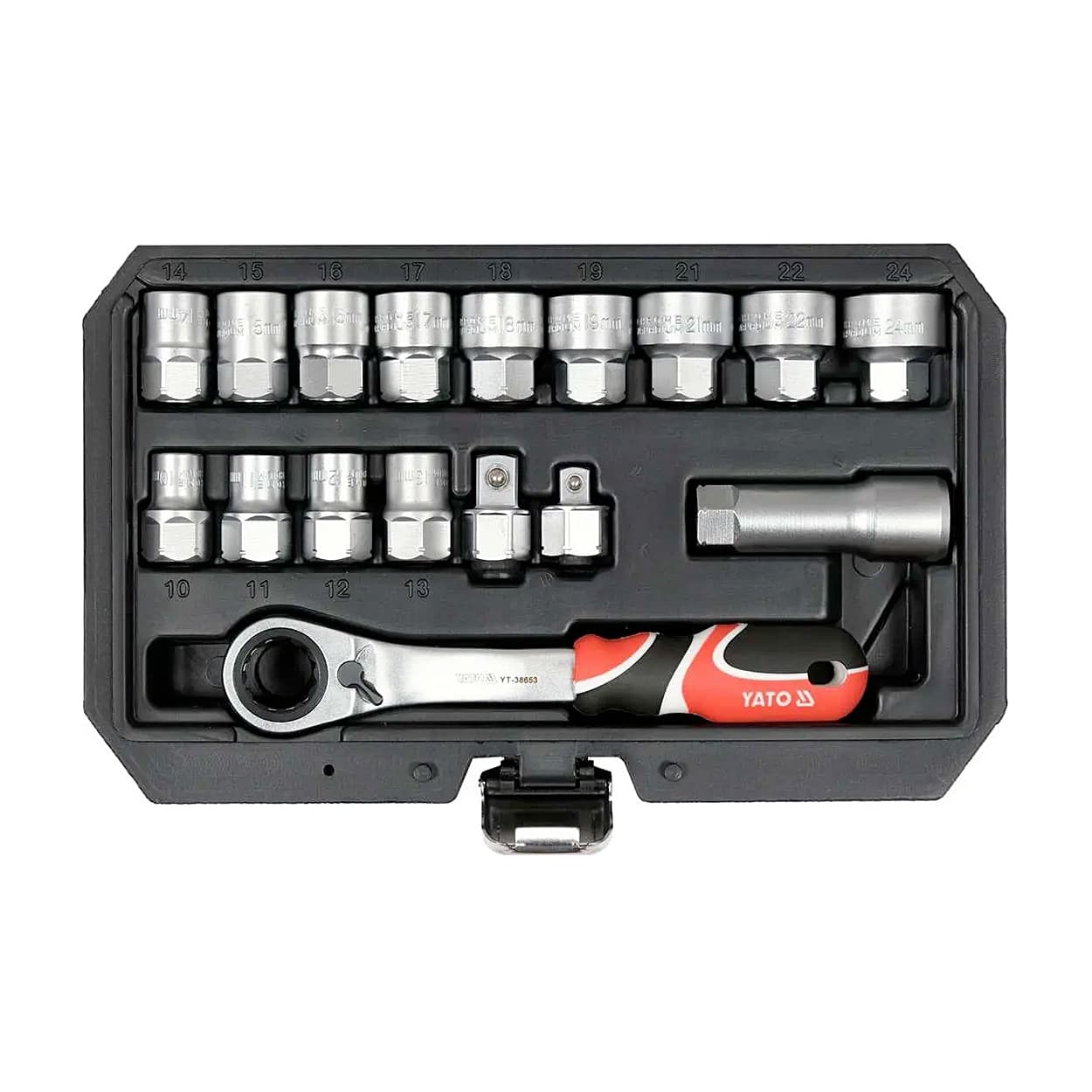 Buy Yato 17 Pcs 1/2 & 3/8 Inch Sq. Drive Go Through Spline Socket