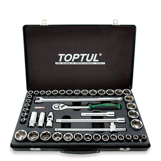 Buy Toptul 46 Pcs Professional Grade 1/2 Inch Sq. Drive 6PT Socket