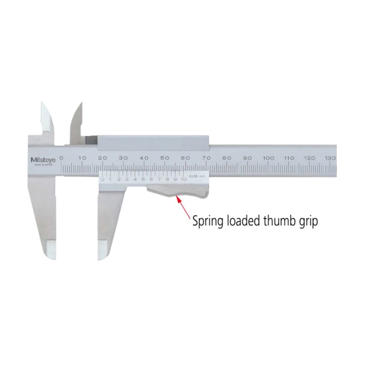 Buy Mitutoyo 0 - 200 mm Vernier Caliper with Thump Grip, 531-102