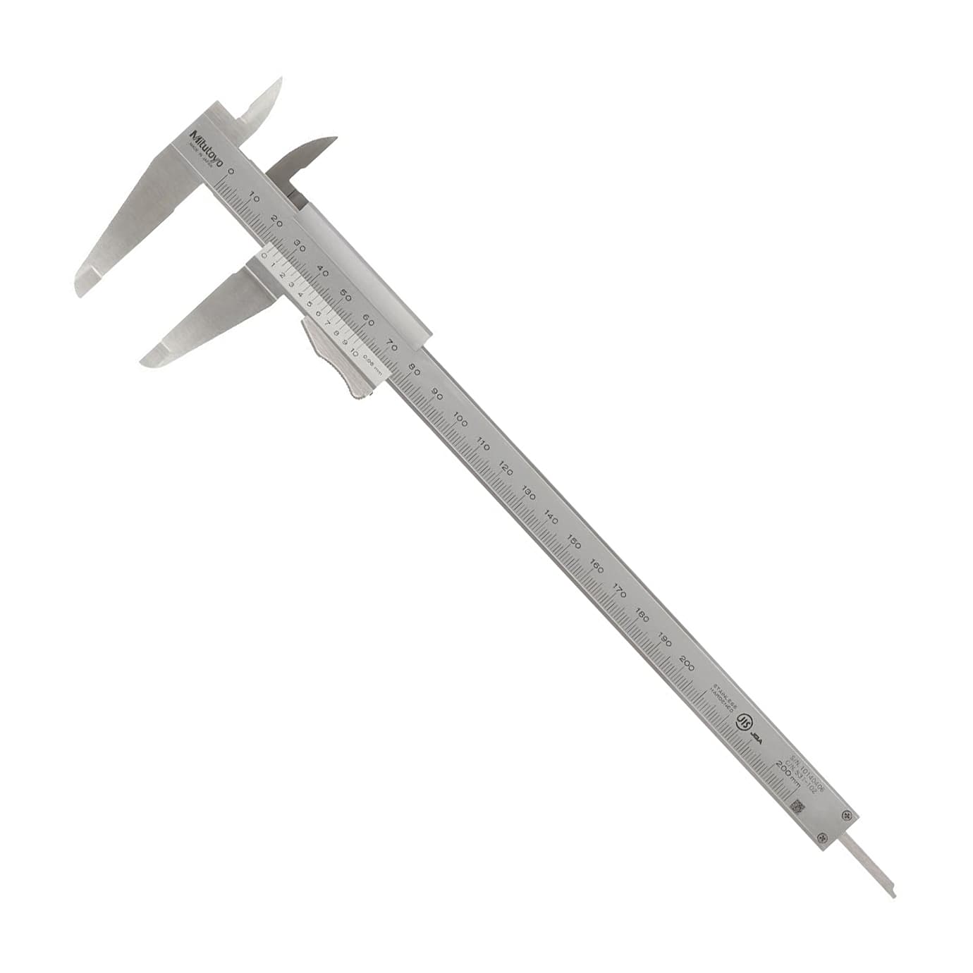 Buy Mitutoyo 0 - 200 mm Vernier Caliper with Thump Grip, 531-102
