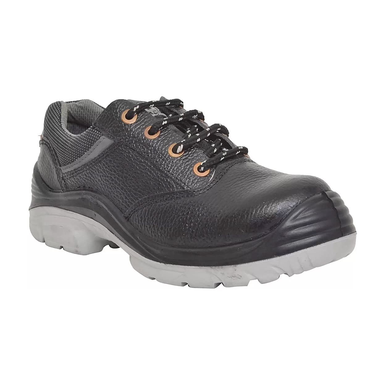 Hillson ISI Marked Double Density Buff Leather Nucleus Safety Shoes Steel  Toe (Black)