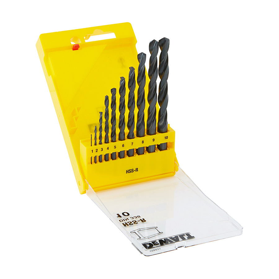 Buy Dewalt 10 Pcs HSS Metal Drill Bit Set, DT5911 Online in India