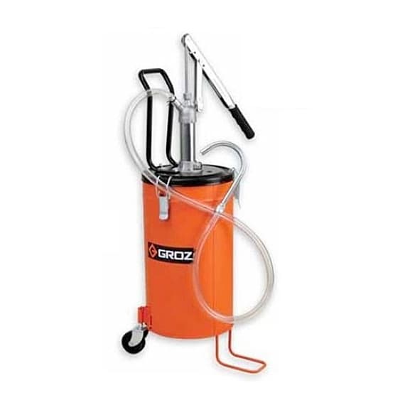 Buy Groz 16 Ltr Portable Bucket Oil Pump With Wheel & Variable