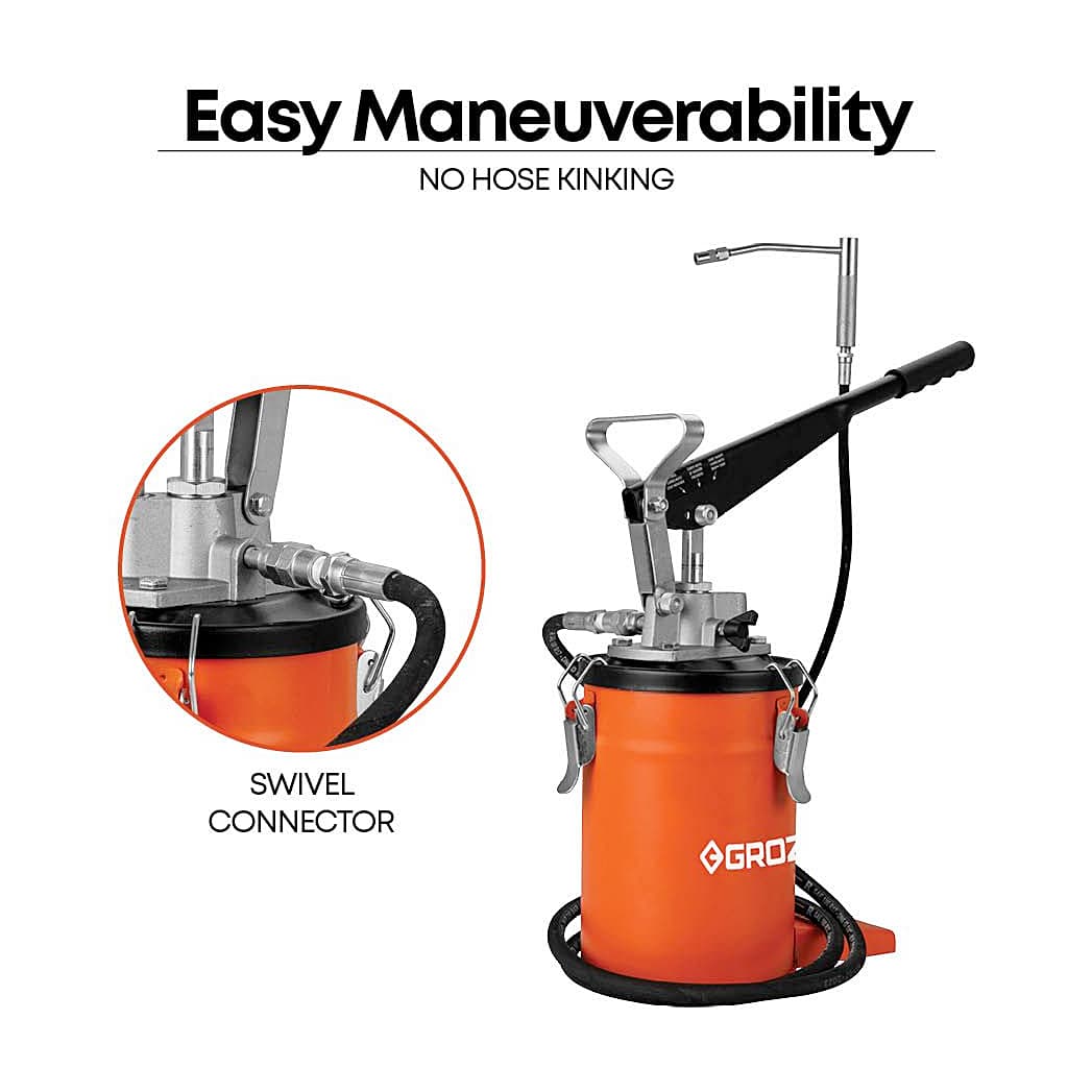 【popo】 Buy Groz 3 Kg Hand Operated Bucket Grease Pump With Variable
