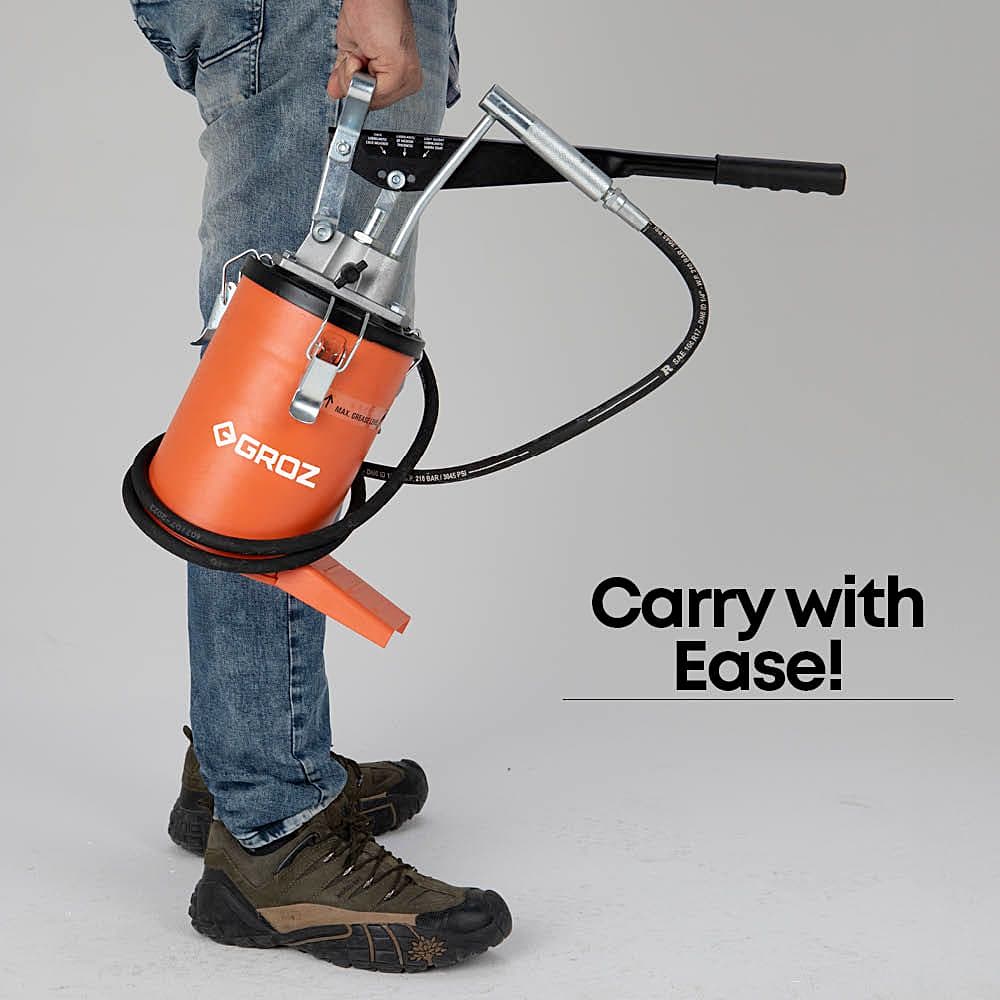 Buy Groz 3 Kg Hand Operated Bucket Grease Pump With Variable