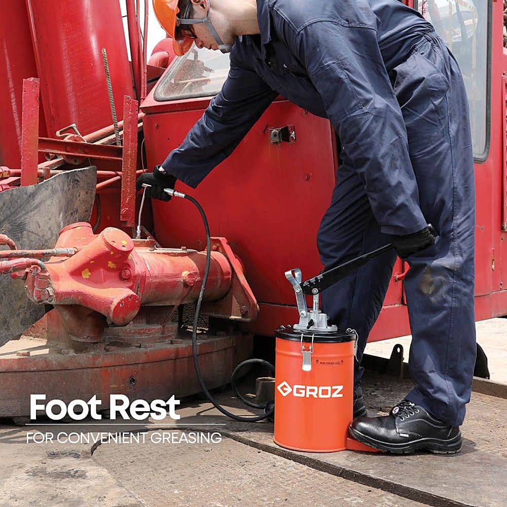 Buy Groz 3 Kg Hand Operated Bucket Grease Pump With Variable