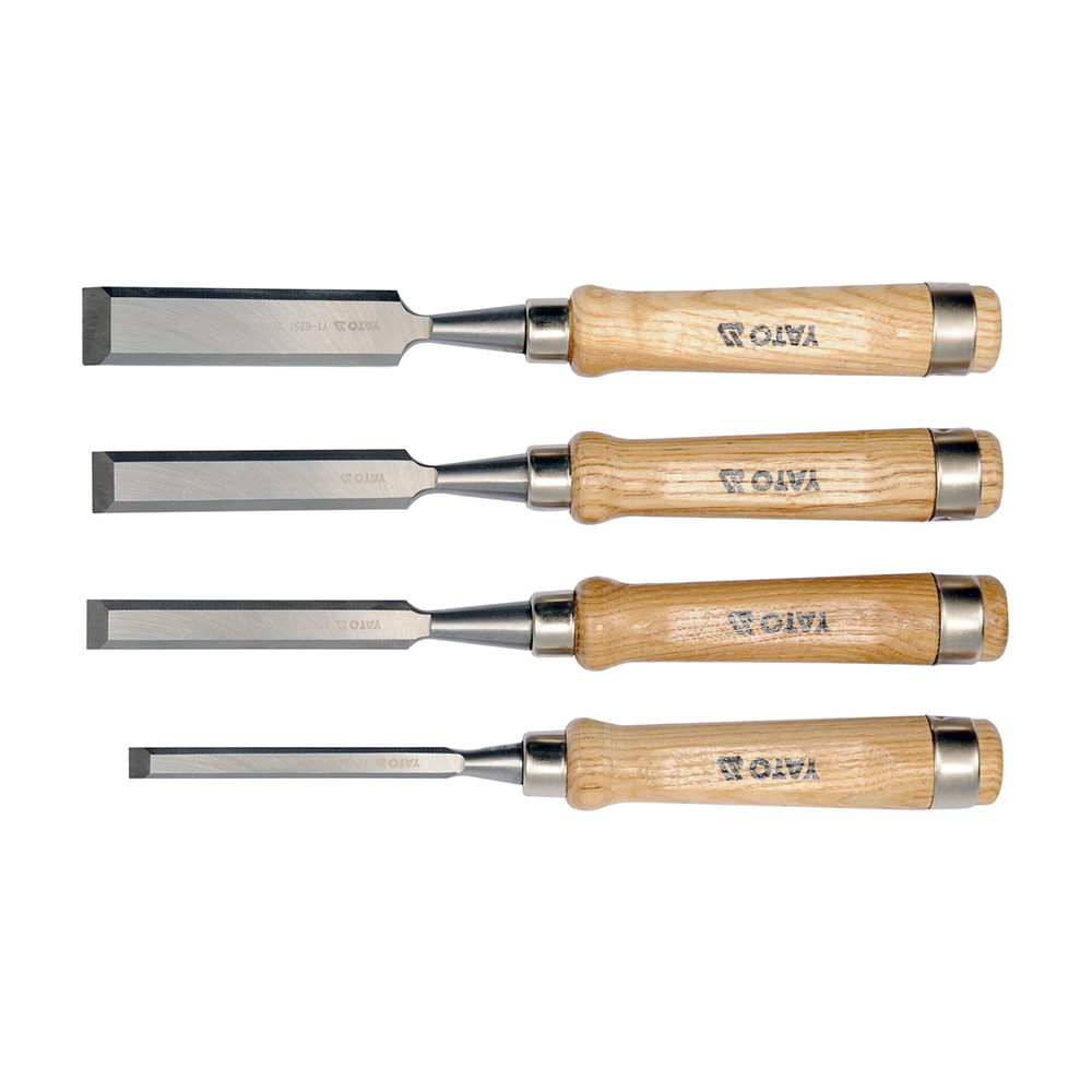 Buy Yato 280 mm & 300 mm Length - 4 Pcs Wood Chisel Sets, YT-6260