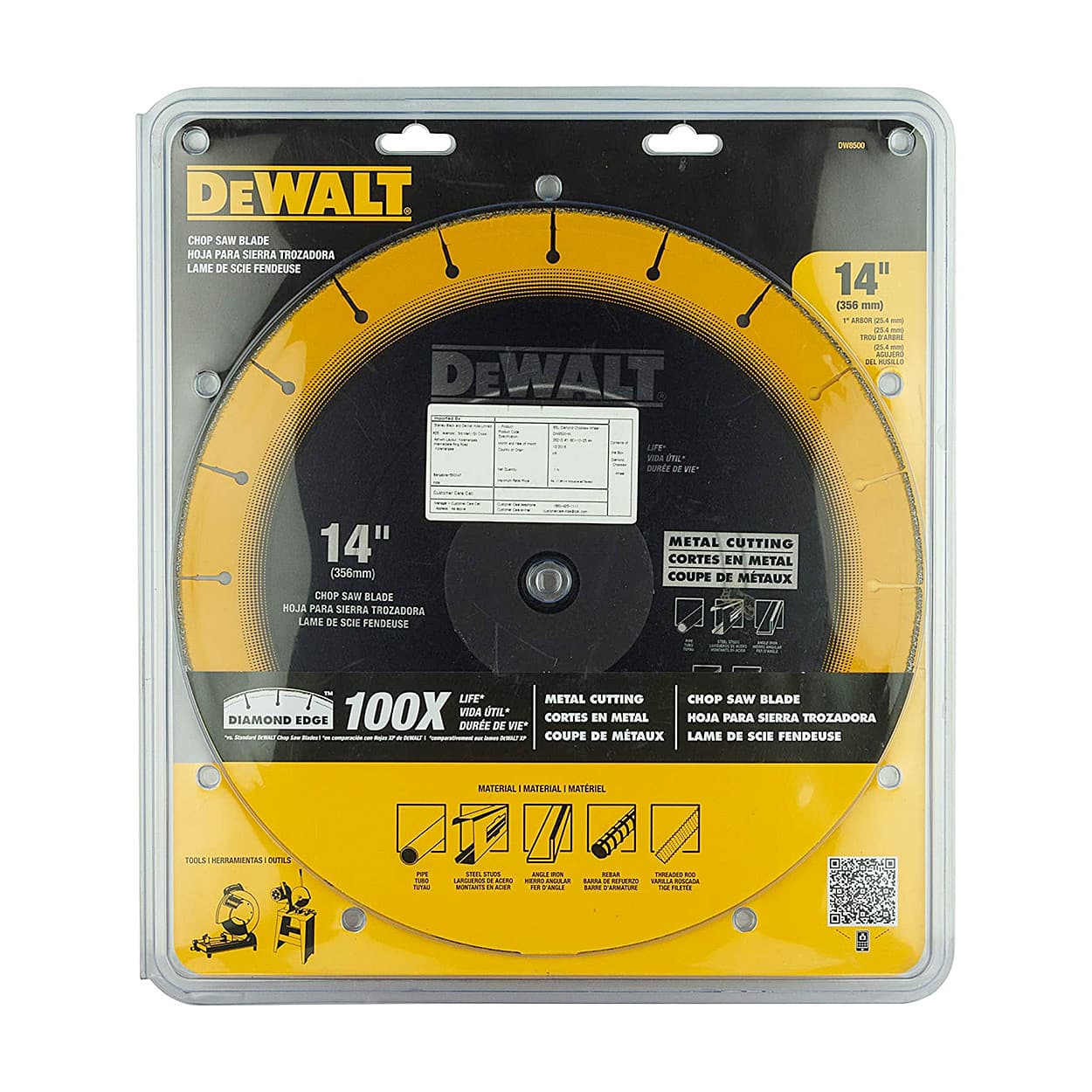 Buy Dewalt 14-Inch (355mmx4.00mm) Diamond Edge Chopsaw Blade-100x