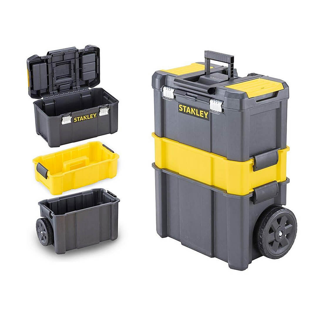 Buy Stanley 3 IN 1 Essential Rolling Workshop With Metal Latches