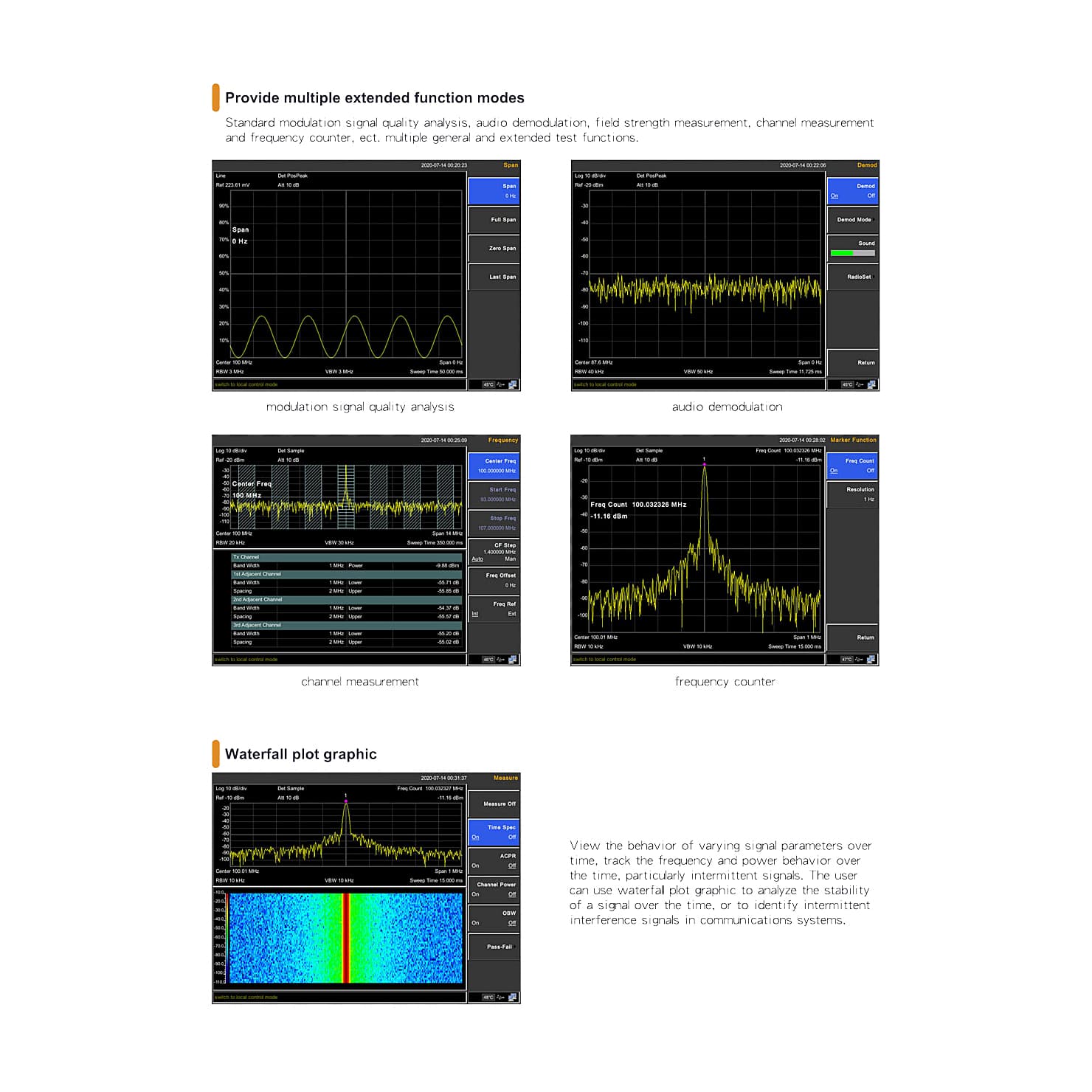 Produktbild von OWON XSA805-TG Digitaler Spektrumanalysator – 9 KHz–500 MHz, 9-Zoll TFT LCD, Mit Tracking-Generator, Für EMI-Vortests & Kommunikation