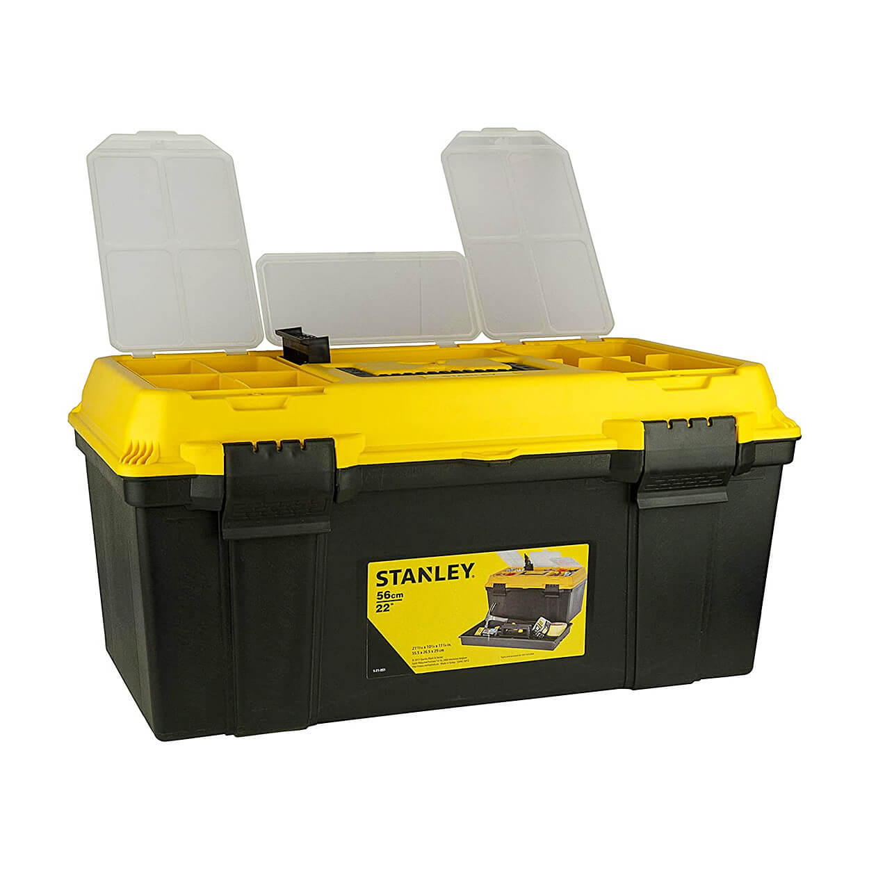 Buy Stanley 22 Inch Organised Maestro Tool Box With Clear Top Lid