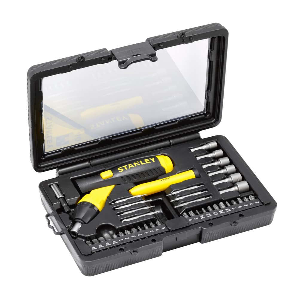 Buy Stanley 39 Pcs Pistol Grip Ratcheting Screwdriver Set, 0-63