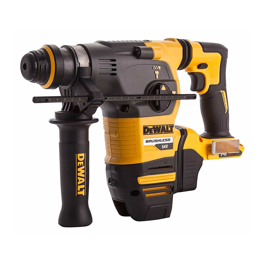 Dewalt 54V XR FLEX VOLT Li-ion 30mm SDS-Plus Mode Battery Powered  Cordless Hammer with Brushless motor (Bare)-Perform Protect Shield,  DCH333NT-XJ