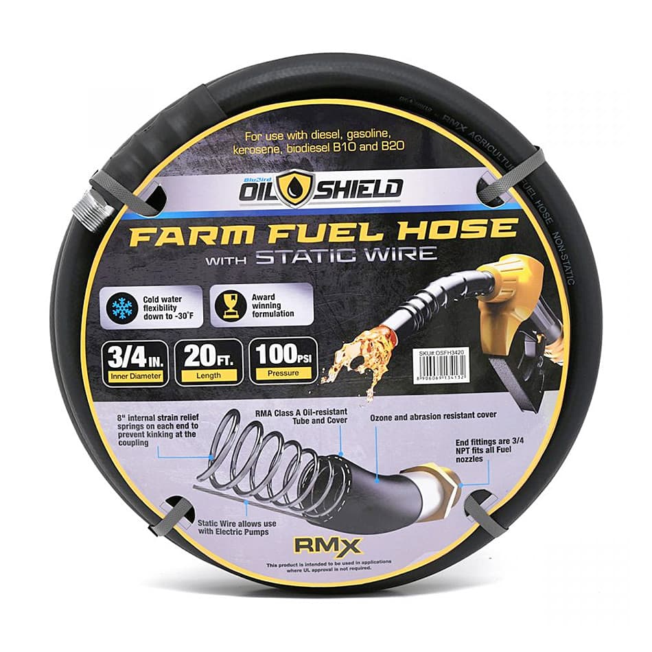OilShield 30 Mtr / 25 mm Oil Dispensing & Fuel Transfer Hose, OD2530