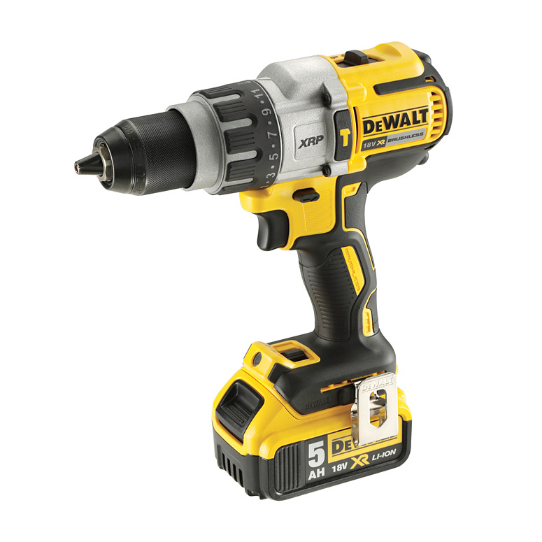 Dewalt 18V 13mm XR Li-ion Premium Cordless Hammer Drill Machine Driver  with Brushless Motor with Battery Included, DCD996P2-QW
