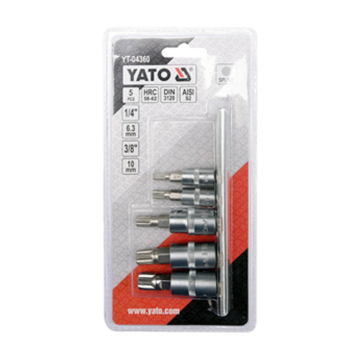 octavo 87/3, 87/4, 88.5 セット CASOMAN 10PCS 1/4-Inch, 3/8-Inch & 1/2-Inch Drive XZN Triple