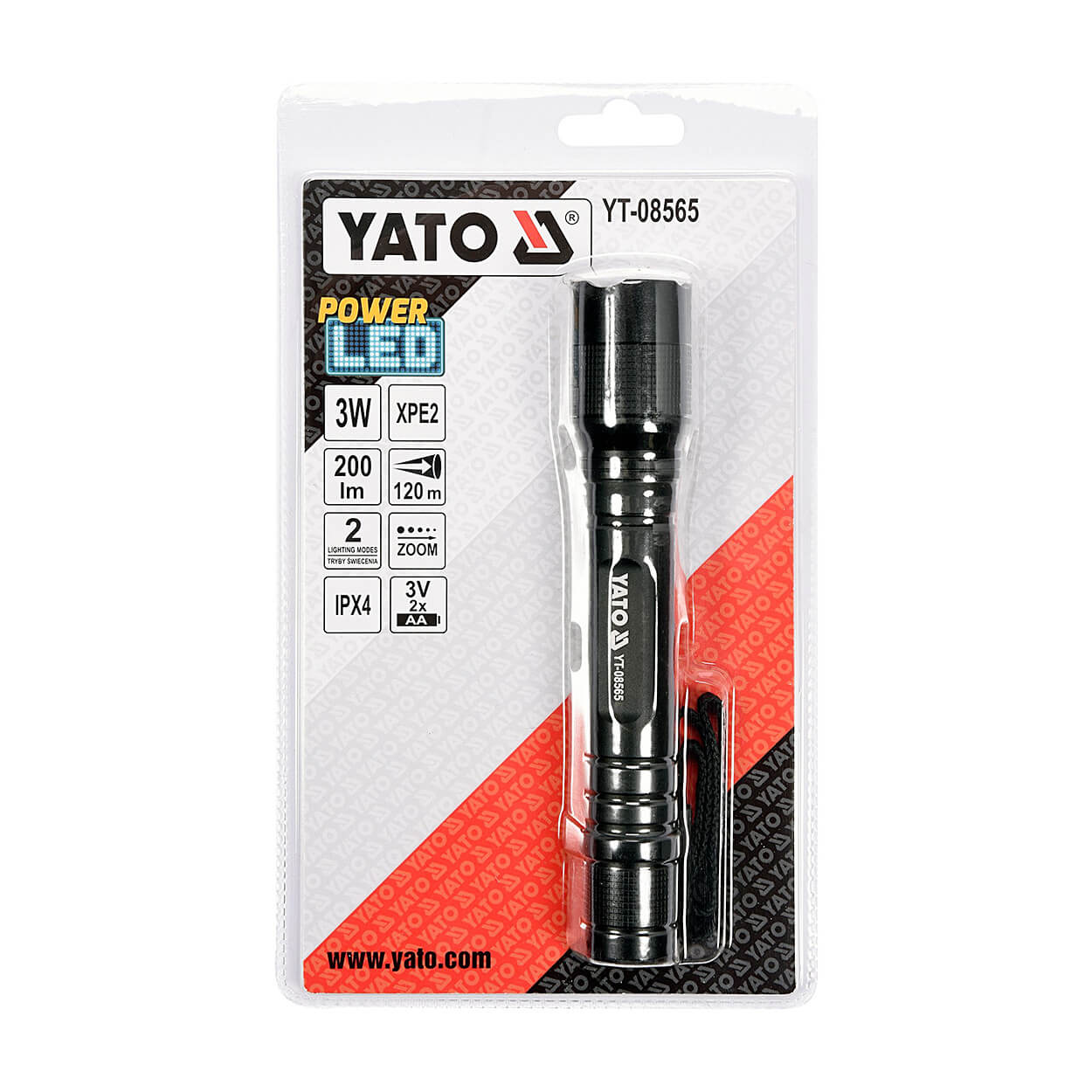 Buy Yato 3W Xpe2 Cree Flashlight (Black), YT-08565 Online in India