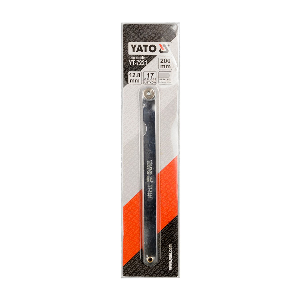 Buy Yato 200 mm Feeler, 17 Gauges, 0.02 - 1 mm, YT-7221 Online in