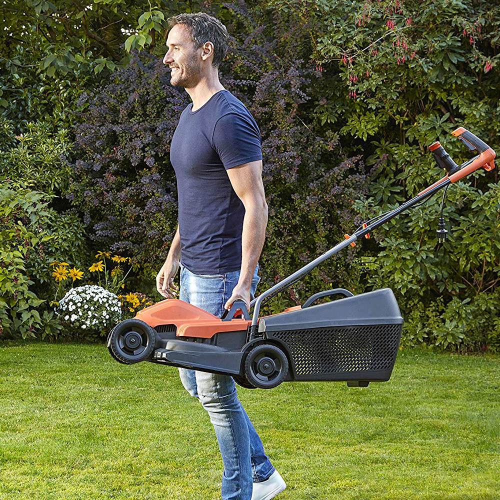 Buy Black+Decker 1200W 14 Inch Winged Blade 35L Grassbox Lawn