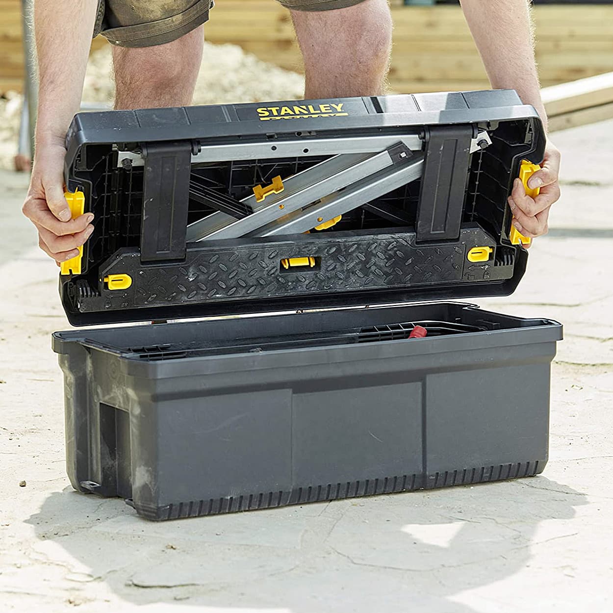 Buy Stanley 25 Inch FatMax Step Stool Tool Box With 30 Kg Load
