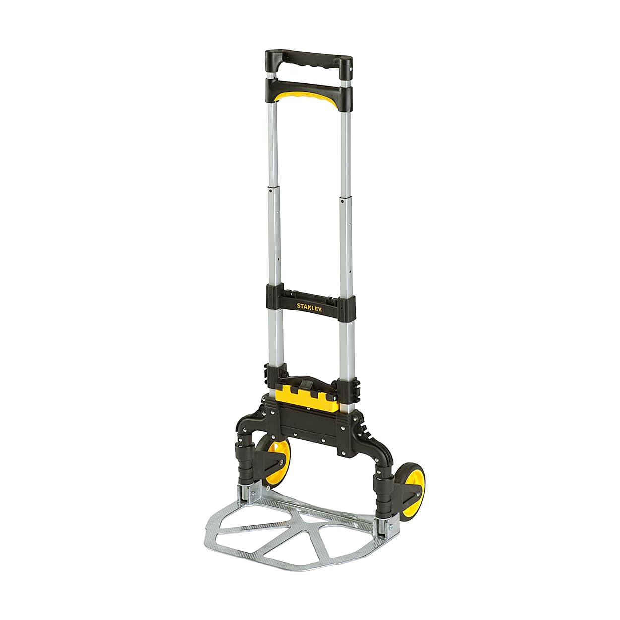 Stanley 60 Kg Load Capacity Light Weight Folding Hand Truck with Basket  Holder, SXWT-FT501-SP
