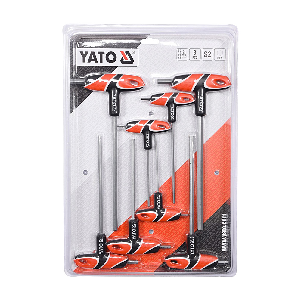 Buy Yato 2.5 mm - 10 mm T-Handle Hex Key Set, YT-05583 Online in