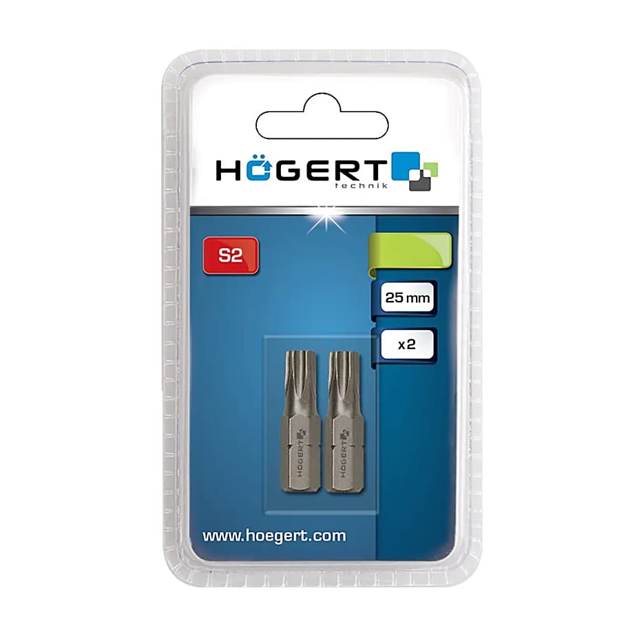 その他 RT-63629 Buy Hogert T15 x 25 mm Length Torx Screwdriver Bits (Pack of 2 Pcs