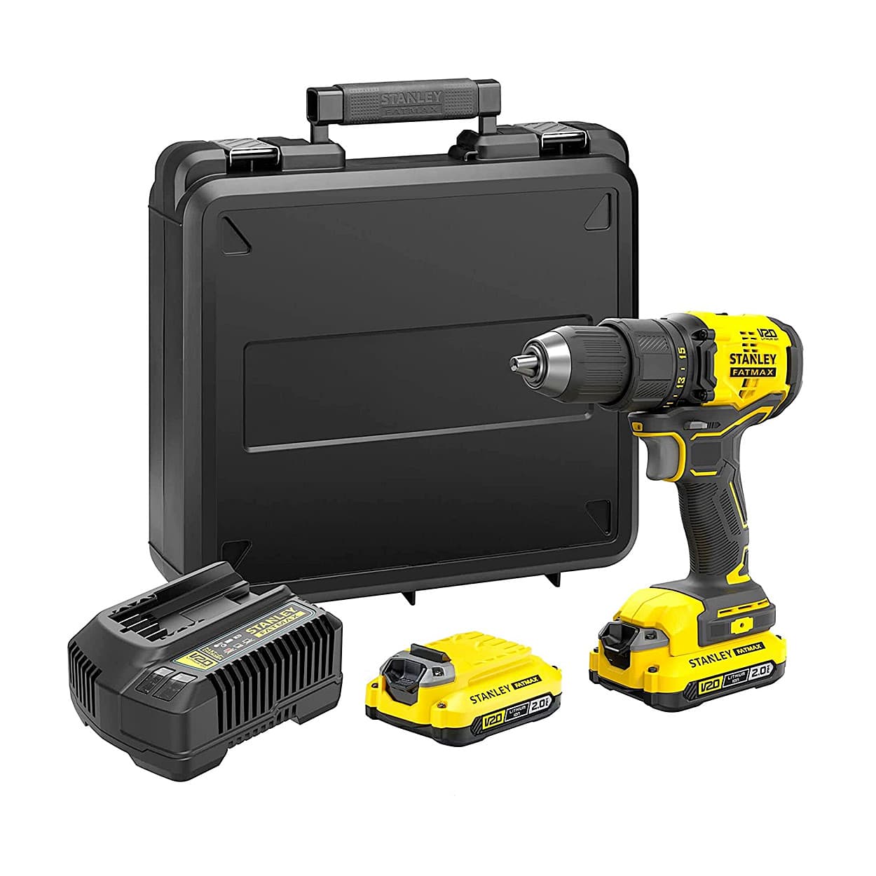 Buy Stanley 20V Ah 13 mm Cordless Brushless Hammer Drill