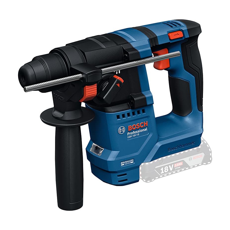 Bosch 18V Professional Cordless Rotary Hammer with SDS Plus (Bare Tool),  GBH 18V-18